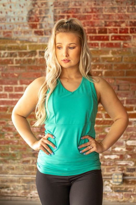 Summer Sunset Turquoise Tank - Ella’s Arrow