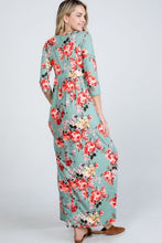 Load image into Gallery viewer, Walk Me Home Sage Floral Dress - Ella’s Arrow
