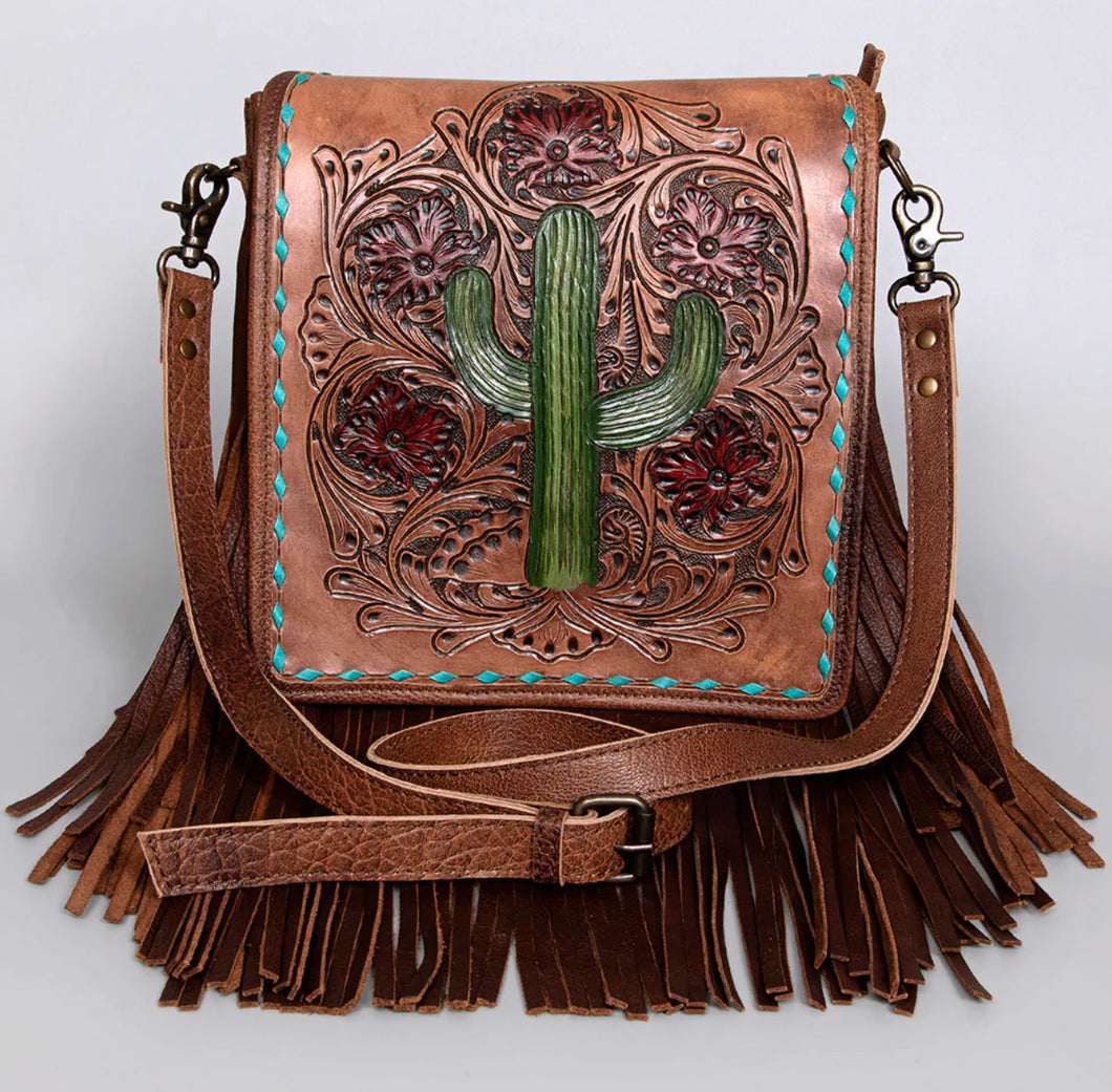 Laredo Leather Cactus Bag - Ella’s Arrow