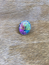 Load image into Gallery viewer, Short Oval Rainbow Tie Dye Ring - Ella’s Arrow
