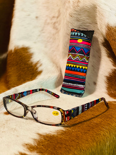 Pink Multicolored Aztec Readers - Ella’s Arrow