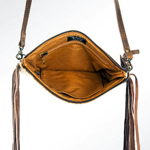 Load image into Gallery viewer, Clementine Cowhide Purse with Fringe - Ella’s Arrow
