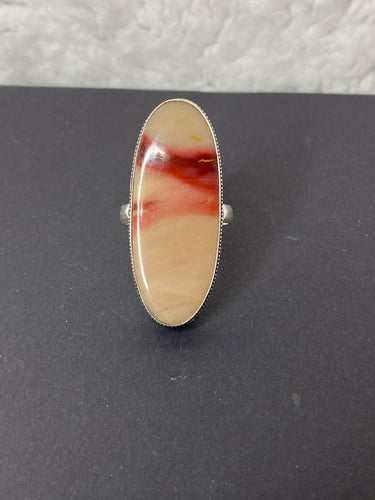 Mookaite Jasper Long Oval Ring - Ella’s Arrow