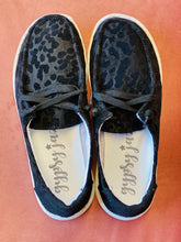 Load image into Gallery viewer, Janie Black Leopard Print Shoes - Ella’s Arrow
