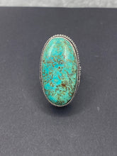 Load image into Gallery viewer, Chrysocolla Large Oval Ring - Ella’s Arrow
