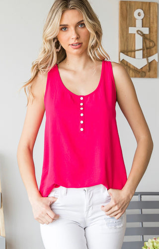 In Your Eyes Fuchsia Tank - Ella’s Arrow