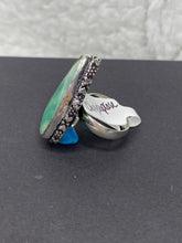 Load image into Gallery viewer, Chrysoprase Teardrop Ring - Ella’s Arrow
