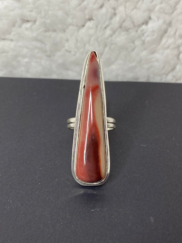 Mookaite Jasper Extra Long Teardrop Ring - Ella’s Arrow