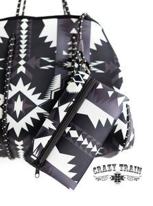 Cozumel Nights Aztec Print Tote - Ella’s Arrow