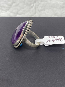 Amethyst Lace Teardrop Ring - Ella’s Arrow