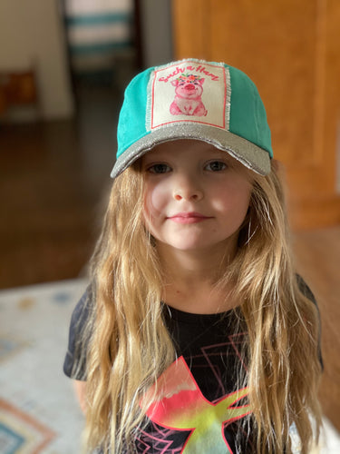 Turquoise Such A Ham Youth Hat - Ella’s Arrow