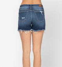 Load image into Gallery viewer, Judy Blue Distressed Shorts with Patches
