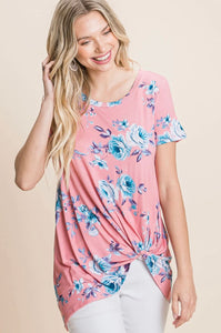 Still The One Pink Floral Top - Ella’s Arrow