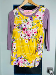 Patiently Waiting Lilac Floral Top - Ella’s Arrow