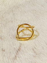 Load image into Gallery viewer, Metallic Geo Wrap Gold Ring - Ella’s Arrow
