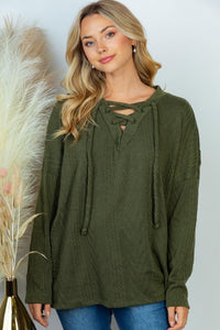 So Good Olive Top - Ella’s Arrow