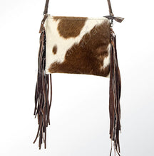 Load image into Gallery viewer, Clementine Cowhide Purse with Fringe - Ella’s Arrow
