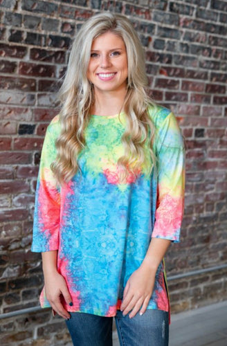 Always Here Tie Dye Top - Ella’s Arrow