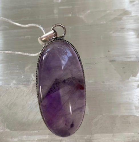 Amethyst Lace Pendant Necklace - Ella’s Arrow