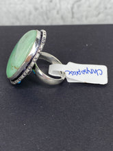 Load image into Gallery viewer, Chrysoprase Oval Ring - Ella’s Arrow
