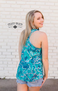 Easy Breezy Turquoise Tank - Ella’s Arrow