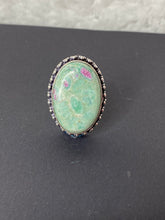 Load image into Gallery viewer, Ruby Fuchsite Oval Ring - Ella’s Arrow
