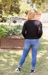 Crazy Train Mid Wash Distressed Skinny Jeans - Ella’s Arrow