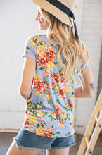 Load image into Gallery viewer, Still The One Slate Floral Top - Ella’s Arrow
