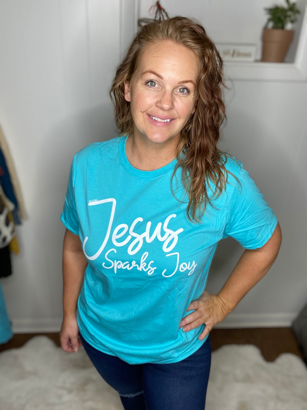 Jesus Sparks Joy Tee - Ella’s Arrow
