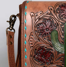 Load image into Gallery viewer, Laredo Leather Cactus Bag - Ella’s Arrow
