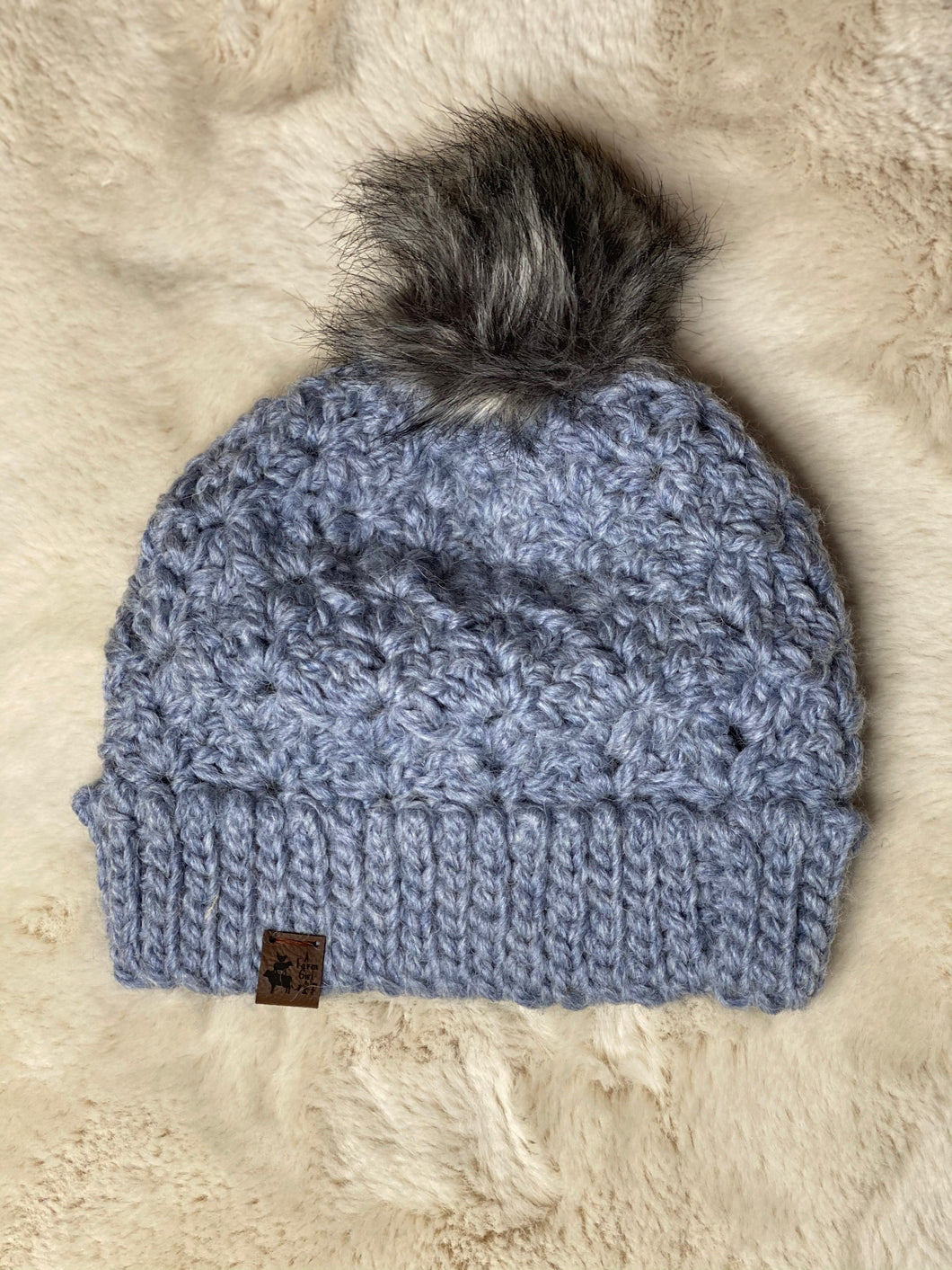 Alpaca Blend Slate Grey Beanie - Ella’s Arrow