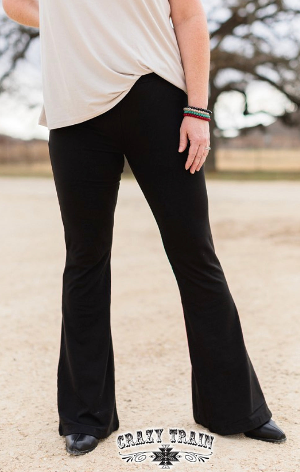 Night Moves Black Flare Leggings - Ella’s Arrow