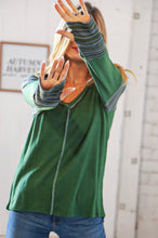 Load image into Gallery viewer, A Little More Green Raglan Top - Ella’s Arrow
